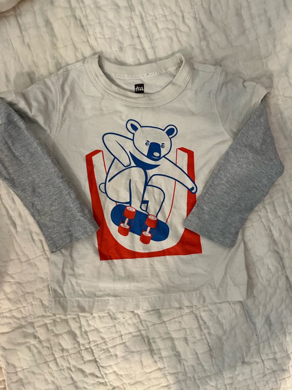 Tea Collection long sleeve layered look tee. Size 2.